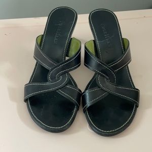 Cole Haan black leather sandals